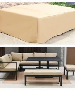 Alternative view of Protection Cover for Arial 9-Seater Outdoor Sofa - L210 x W255 x H80cm - Beige