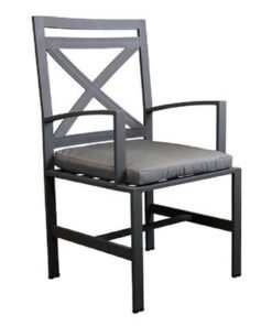 Alternative view of Arm Chair-Dallas Style-48x54x93Cm-Aluminum-1Year