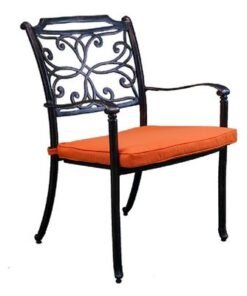 Alternative view of Arm Chair -Venice Style-60x60x91Cm-Aluminum-1Year