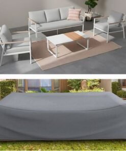 Outdoor Protection Cover for Alba Sofa Set 5 Seater - L260 x W160 x H80cm - Grey - Image 3
