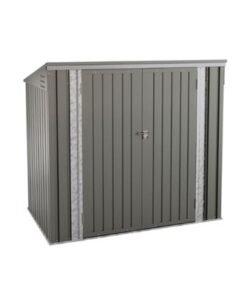 Alternative view of Outdoor Storage Shed - Multi Purpose, Outdoor Storage Cabinet with Lockable Door | Garden Shed for Storage of Garden Tools, Bicycles | Garbage Shed 178(L) X 101(W) X 128(H) cm (light Grey)