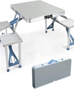 Alternative view of Camping Folding Table Silver