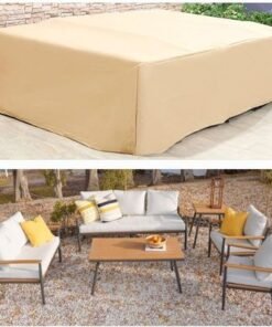 Alternative view of Protection Cover for Camila 7-Seater Steel Sofa Set - L300 x W220 x H85cm -Beige
