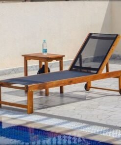Alternative view of Wooden Relaxing Beach Sunlaunger