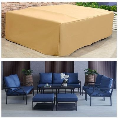 Protection Cover for Torino 7-Seater Sofa Set - L320 x W220 x H85cm - Beige - Image 2