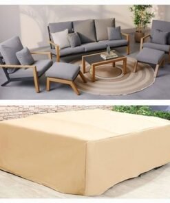 Outdoor Protection Cover for Anchor Sofa Set - 5 Seater - L280 x W230 x H80cm - Beige - Image 3