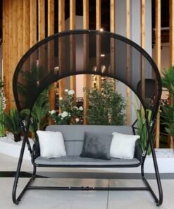 Alternative view of Schondor- outdoor -Steel Double Swing-135×38×29CM- Black- 1 Year