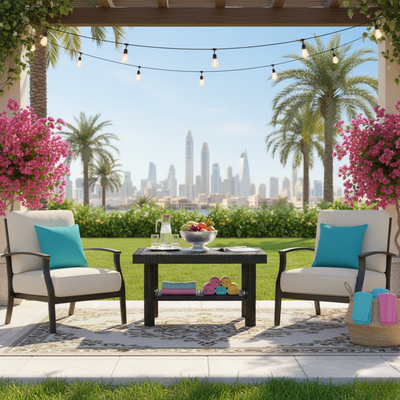 Doublex Rectangular Rattan Table (Dark Brown) – 85×55×45 cm - Image 3