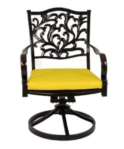 Alternative view of Swivel Chair -Santorini Style-64x64x92Cm-Aluminum-1Year