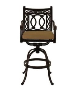 Alternative view of Swivel Bar Chair -Philadelphia Style-61x54x122Cm-Aluminum-1Year