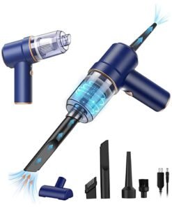 Arabest Car Vacuum Cleaner Cordless, Portable Handheld Vacuum Air Duster, 9000PA/120W Powerful Suction, Suck And Blow 2 In 1, With LED Light For Car/Home/Office/Pet, USB Rechargeable