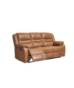 Alternative view of DANUBE HOME Dazler 3 Seater Air Leather Recliner Modern Design Three Seat Sofa Comfortable Living Room Furniture L 207 x W 94 x H 104 cm Brown