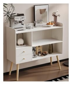 KLNAMAEAAN Cabinet with Storage, Modern Sideboard Buffet Storage Cabinet with drawer, White Accent Table Console Cabinet for Home 100*35CM