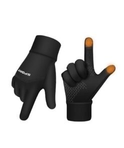 SOLARAE Winter Gloves for Men and Women - Touchscreen Waterproof Thermal Cycling Gloves for Cold Weather (14°F) - Ideal for Running, Hiking, Climbing, Biking, and Driving (Size M)