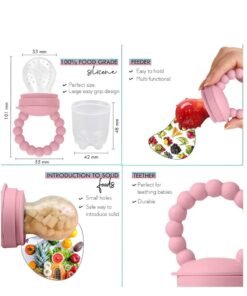 Alternative view of O'doe Baby Led Weaning Feeding Supplies for Toddlers, O'doe Baby Feeding Set | Suction Silicone Baby Bowl-Self Eating Utensils Set with Spoons, Bibs, Toddlers Spoon Set | Infant Food Plate Kit | Set of 17