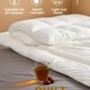 Arabest Duvet,Single Size Quilt Down Comforter Insert Microfiber White 160X210centimeter