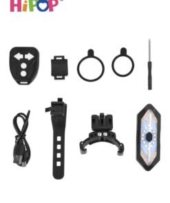 Alternative view of HIPOP Electric Scooter Turn Signals with Remote Control, USB LED Tail Light for Scooter with Base for 5-8cm Mudguard, Waterproof Scooter Accessories Wireless Rear Light with 5 Modes for Mountain Bike Night Driving Outdoor Safety Road