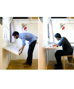 MODERN HOME White Wall-Mounted Foldable Table & Desk 80×50 – Space-Saving, Multi-Purpose Home & Office Desk - Image 3