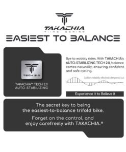 TAKACHIA Tiime Series Chromoly Steel 20 Inch Lightweight Compact Trifold Folding Bike - Foldable Bicycle For Men & Ladies & Kids (Matte Grey) - Image 5