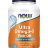 now Ultra Omega 3 Fish Oil Heart and Brain Health 500 EPA 250 DHA 90 Softgel