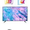Samsung 65 Inch Crystal UHD 4K Smart TV 2023 UA65CU7000UXZN JVC Sounbar 65CU7000 +TH-N322B Black