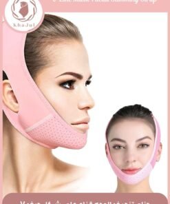 KHAJUL Reusable V Line Mask Facial Slimming Strap - Double Chin Reducer - Chin Up Mask Face Lifting Belt