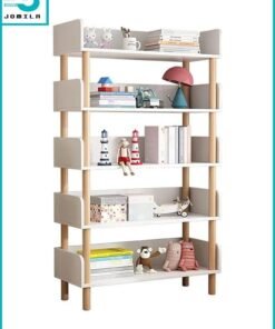 JOMILA Fashion Bookshelf Floor Living Room Wooden Cabinet Children Picture Book Simple Student Bookcase Bedroom Storage Shelf