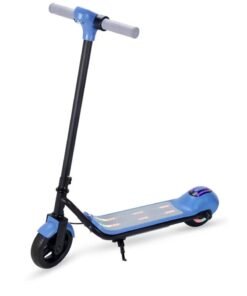 Crony Zl-E7 Kids Electric Scooter 110w, 24v 2.5ah Battery, 10–14km/H Safe Speed, Foldable Lightweight Aluminum E-Scooter For Kids & Teens, Led Headlamp & Led Base, Anti-Slip Vacuum Tires, Bluetooth Connectivity, Easy Folding Design, 5–8km Range, Battery Powered Beginner Electric Scooter For Boys & Girls, Max Load 60kg,Blue