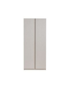 Infinity 2 Door Wardrobe With Hanger | Modular Wardrobe | Modern Design Storage For Bedroom L100xW59xH230cm - L.Taupe
