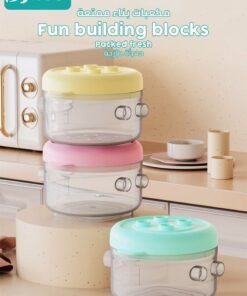 Bybeo 6 PCS Baby Food Containers, Reusable Infant Food Storage Jars, Small Snack Container with Lids for Infant & Babies, Microwave Dishwasher Friendly - Image 4