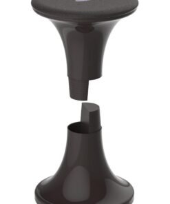 Cosmoplast Plastic Round Stool (Dark Brown) - Image 3