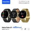 HainoTeko Super Slim Waterproof Smartwatch with AMOLED Display, Bluetooth Calling, Fitness & Health Tracking, Multi-Sport Modes, Heart Rate & Sleep Monitor, Smart Alerts, Long Battery, 3 Straps Gold Edition