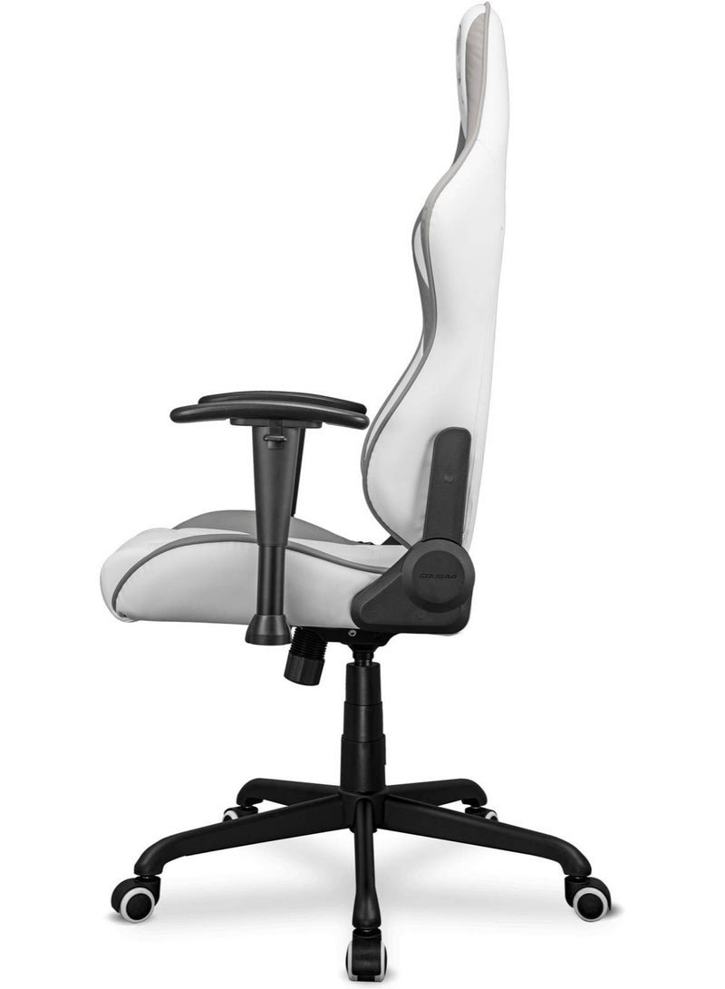 Cougar Armor Elite Gaming Chair, Premium PVC Leather, Full Steel Frame, 160° Reclining Backrest, 2D Adjustable Armrests, Head & Lumbar Pillows, Class 4 Gas Lift, Ergonomic Office & Gaming Chair, White | 3MELIWHB.0001 - Image 2