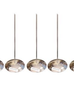 PARIJATA Stainless Steel Desk Straight Rod Paper Memo Holder Fork Receipt Note Spike Stick, Token, Hotel Bill Stand Memo Holder Fork Receipt Note Spike Stick (Pack of 5) (5)