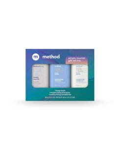 Method Body Wash and Hair Care Gift Set, Simply Nourish, 3.4 oz Travel Size Bottles