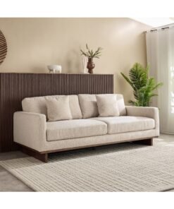 Home Box Monza 3-Seater Fabric Sofa with 3 Cushions