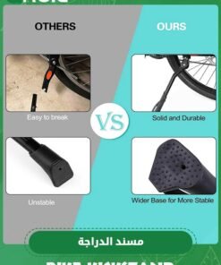 Alternative view of GROIC Adjustable Rear Kickstand Aluminium Alloy Side Kick stand Fits For 24/26/27.5/28/29 Inch Mountain bike, 700C Road bicycle, MTB, E-Bikes, Electric bicycle