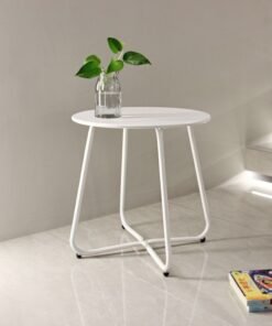 NKX Nordic Style Iron Round Table Nightstand Sofa Table Furniture