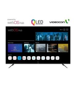 VIDEOCON 70-Inch Edgeless QLED 4K UHD Smart TV, WebOS Hub, A+ Grade Panel, Magic Remote, Dolby Audio, Bluetooth Connectivity - E70QLWO1100 Black