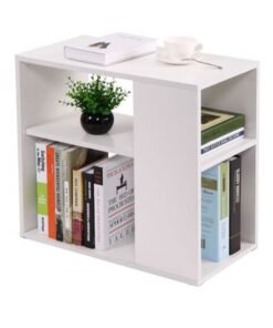 MODERN HOME White Side Table, End Table & Sofa Table – Modern Engineered Wood Design for Living Room & Bedroom
