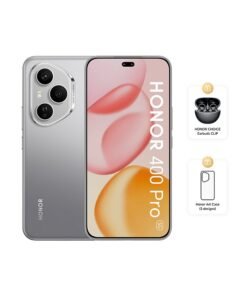 Honor 400 Pro 5G Dual SIM Lunar Grey 12GB RAM 512GB With Free HONOR CHOICE Earbuds CLIP And Assorted Case - Middle East Version