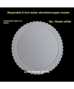 Paper Pad 7 Embossed Cm Ashtray 10 Absorbent Paper Round Spot Pure White Hotel Supplies Disposable Coaster