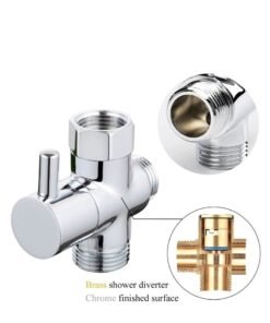 Cool Baby 3 Way Shower Diverter Valve,Solid Brass Shower Arm Diverter Valve ,for Hand Held Shower Head ,and Fixed Spray Head,G1/2 Bathroom Universal Shower System Replacement Part. - Image 4