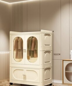 keke 2 Layers Stylish Multi-Functional Storage 1 Cabinet & 1  Wardrobe