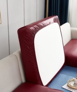 Solid Color Sofa Cushion Cover Three-Proof Leather Sofa Seat Cover Single-Double Dirt-Resistant Oil-Proof Lazy Sofa Hat