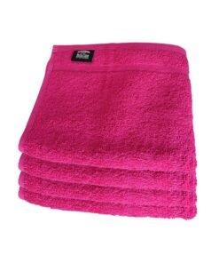 Pearl Coast International 4 Pieces Luxury Hand Towel Set 50x80cm 630 GSM Premium Cotton Ultra Soft and Highly Absorbent Expertly Woven for Durability Hotel And Spa Quality Towels Pink