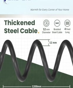 CHU DAI Bike Lock, 1/2 Inch Thick Bike Lock Cable Coiled Secure Bicycle Lock with Keys Scooter Lock Bike Locks Heavy Duty Anti Theft Bike Cable Lock with Mounting Bracket - Image 3