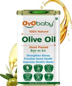 OYO BABY Oil for baby Massage and Hair Pure Oil  Wood Pressed Best for bone Developmemt and healthy muscles  Nourishes skin Olive Oil 200 ml