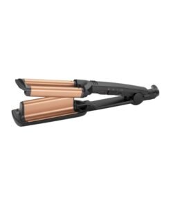 BaByliss Deep Waves Styler, Swivel Cord For Ease Of Use, Floating Plates For Even Heat Distribution, Long-lasting Styling Results & Ceramic Heating Technology, W2447SDE Black