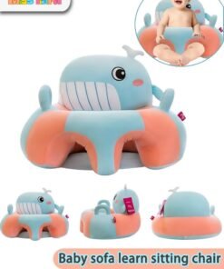 MissTiara Baby Sofa Chair Fish Support Seat Pillow, Baby Sofa Learn Sitting Chair, Nursery Sit Support Plush Seat , Infant Floor Seats Seat for Toddlers